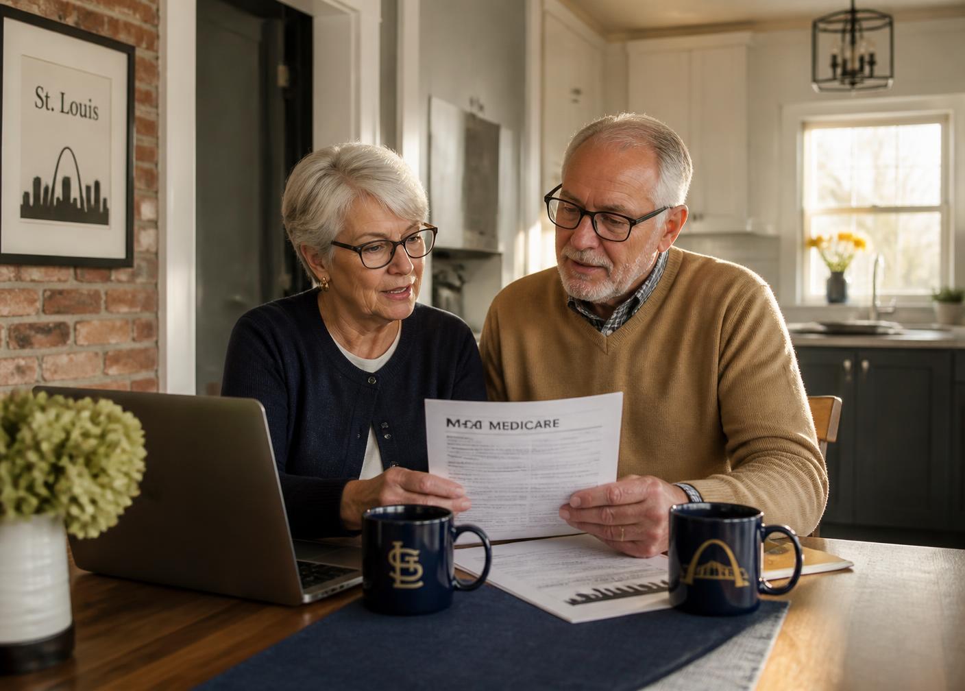 Advisor and client comparing Medicare plan options side by side